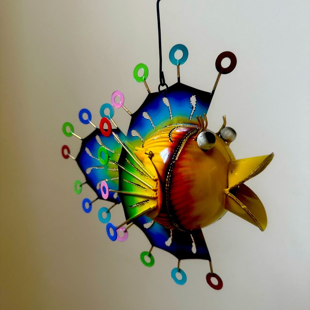 Hand made Hanging Decorative Tea Light Lantern 
One of a kind ( brand new )